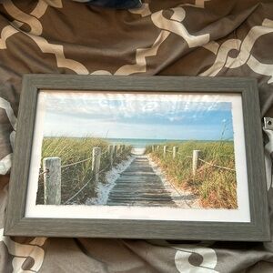 Beach/grassy view wall art